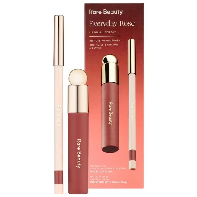 Rare Beauty- Everyday Rose Lip Oil And Liner Duo